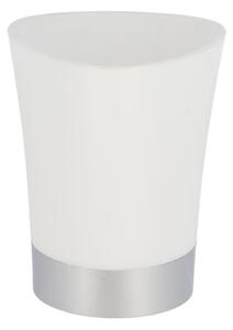 Koupelnový pohár Cuesta, bílá/s chromovými prvky, 250 ml