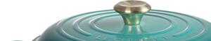 Le Creuset 21180280994450 Hrnec Gourmet nízký, 28 cm, bleu riviera