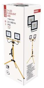 EMOS ZS2231.2 LED reflektor HOBBY SLIM | 2x30W integrovaný LED zdroj | 2x2400lm | 4000K