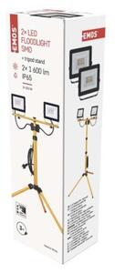 EMOS ZS2221.2 LED reflektor HOBBY SLIM | 2x20W integrovaný LED zdroj | 2x1600lm | 4000K