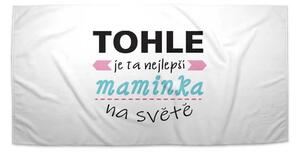 Sablio Ručník Tohle je ta nejlepší maminka na světě - 30x50 cm