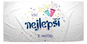 Sablio Ručník Vše nejlepší k svátku - 30x50 cm