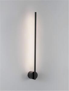 Nova Luce Nástěnné LED svítidlo ADEN černý hliník 10W 3000K