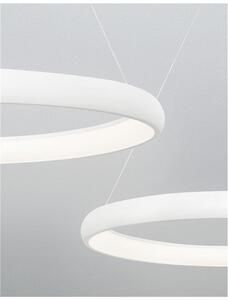Nova Luce Závěsné LED svítidlo ALBI, 50W 3000K stmívatelné Barva: Šedá