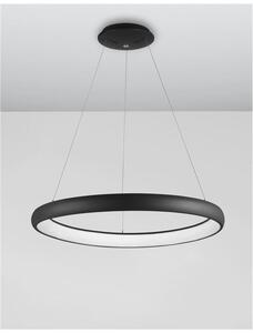 Nova Luce Závěsné LED svítidlo ALBI, 50W 3000K stmívatelné Barva: Černá