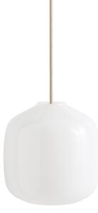 HAY Závěsná lampa Buoy Glass Pendant, 200, White, Beton Grey