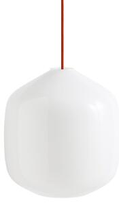 HAY Závěsná lampa Buoy Glass Pendant, 300, White, Rusty Red
