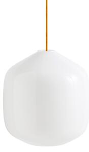 HAY Závěsná lampa Buoy Glass Pendant, 300, White, Amber Yellow