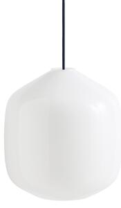 HAY Závěsná lampa Buoy Glass Pendant, 300, White, Anthracite Blue
