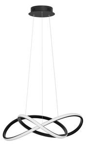 Nova Luce Závěsné LED svítidlo AMARA černý hliník a akryl 28W 3000K