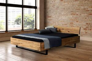 Dubová dřevěná postel 200x200 Admiral