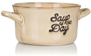 Kameninová miska na polévku Soup 500 ml béžová