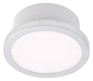 LIGHTME Stropní světlo LightMe Aqua Uno, Ø 11 cm, stříbrné, IP44, Chrom / stříbro, Koupelna, Hliník, Moderní