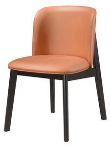 Dřevěná židle oranžová RINDO
