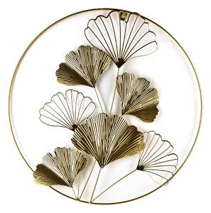 Kovová dekorace na zeď Tala Gingko (fi) 45 cm