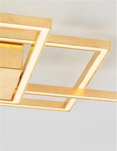 Nova Luce Stropní LED svítidlo BILBAO, 55W 3000K stmívatelné Barva: Zlatá
