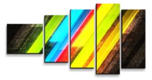 Sablio Obraz - 5-dílný Pruhová abstrakce - 100x60 cm
