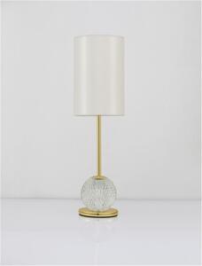 Nova Luce Stolní LED lampa BRILLANTE zlatý hliník a akryl 8.8W 3200K
