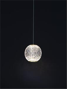 Nova Luce Závěsné LED svítidlo BRILLANTE zlatý hliník a akryl 4.2W 3200K