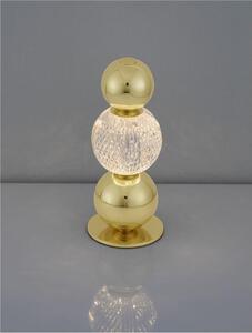 Nova Luce Stolní LED lampa BRILLE zlatý hliník a Sklo 4W 3200K