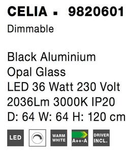 Nova Luce Závěsné LED svítidlo CELIA, 6W 3000K stmívatelné Barva: Zlatá