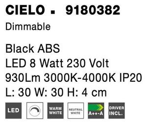 Nova Luce Hvězdné nebe CIELO, 8W, 3000K-4000K, stmívatelné Barva: Bílá