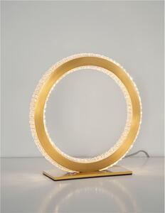 Nova Luce Stolní LED lampa CILION zlatý mosazný hliník a akryl 20W 2953K