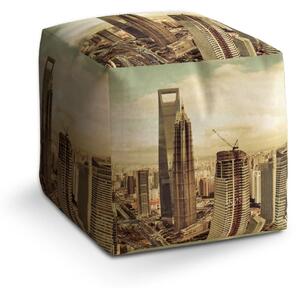 Sablio Taburet Cube Mrakodrapy 4 - 40x40x40 cm