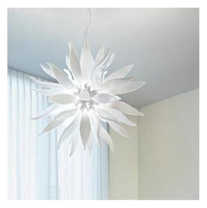 Ideal Lux - LED Lustr na lanku LEAVES 12xG9/3W/230V pr. 80 cm bílá