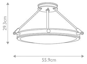 Elstead HK-COLLIER-SF-M - Přisazený lustr COLLIER 4xE14/60W/230V
