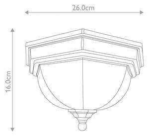 Elstead GZH-FF12 - Venkovní stropní svítidlo FAIRFORD 2xE27/40W/230V IP44