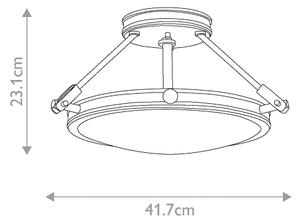 Hinkley HK-COLLIER-SF-S-BX - Přisazený lustr COLLIER 3xE14/40W/230V pr. 41,7 cm