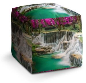 Sablio Taburet Cube Vodopády - 40x40x40 cm