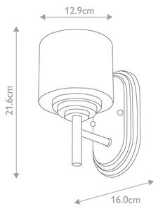 Elstead FE-MALIBU1-BATH - LED Koupelnové nástěnné svítidlo 1xG9/3W/230V IP44