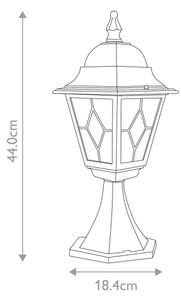 Elstead NR3-BLK - Venkovní lampa NORFOLK 1xE27/100W/230V IP43
