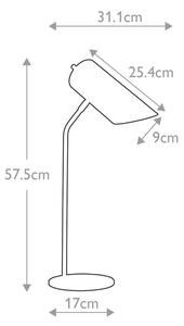 Elstead QUINTO-TL-GPN - Stolní lampa QUINTO 1xE27/8W/230V šedá