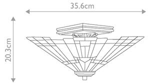 Elstead QZ-INGLENOOK-SF - Stropní svítidlo Tiffany INGLENOOK 2xE27/60W/230V