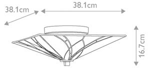 Elstead QZ-ASHEVILLE-F - Stropní svítidlo Tiffany ASHEVILLE 2xE27/60W/230V