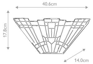Elstead QZ-INGLENOOK-WU - Nástěnné svítidlo Tiffany INGLENOOK 2xE14/60W/230V