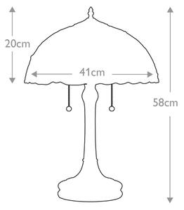 Elstead QZ-LARISSA-TL - Stolní lampa Tiffany LARISSA 2xE27/60W/230V