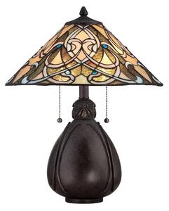 Elstead QZ-INDIA-TL - Stolní lampa INDIA 2xE27/75W/230V