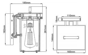 Feiss FE-GLENVIEW-S - Venkovní svítidlo GLENVIEW 1xE27/60W/230V IP44 antracit