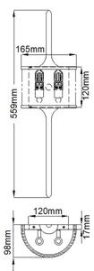Elstead KL-MONA-S-PC - LED Koupelnové nástěnné svítidlo MONA 2xG9/3,5W/230V IP44