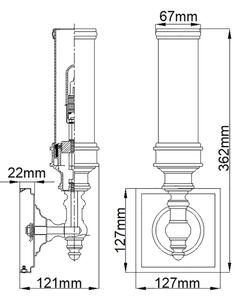 Elstead FE-PAYN-OR1-BATH - LED Koupelnové svítidlo PAYNE 1xG9/3W/230V IP44