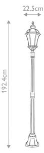 Garden Zone GZH-LB5 - Venkovní lampa LEDBURY 1xE27/100W/230V IP44 černá