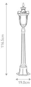 Elstead PH4-M-OB - Venkovní lampa PHILADELPHIA 1xE27/100W/230V IP44 černá