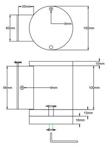 Elstead MAGNUS-1 - LED Venkovní nástěnné svítidlo MAGNUS 1xGX53/9W/230V IP44