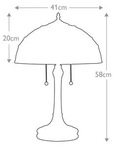 Quoizel QZ-KAMI-TL - Stolní lampa KAMI 2xE27/60W/230V