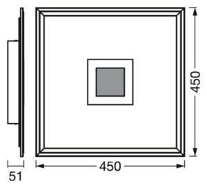 Ledvance- LED RGBW Stmívatelné stropní svítidlo SMART+ PLANON LED/24W/230V Wi-Fi