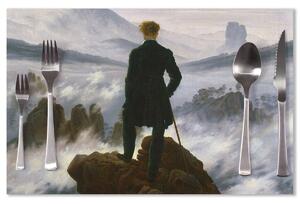 Sablio Prostírání Poutník nad mořem mlhy - Caspar David Friedrich: 40x30cm